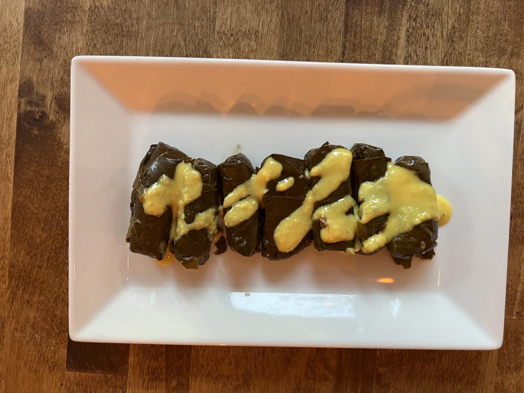 Meraki Greek Bistro Review Photos — Inside Dolmades Stuffed Grape Leaves | Top Miami Happy Hour Restaurant Reviews