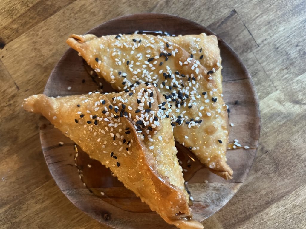 Meraki Greek Bistro Miami Happy Hour Honey Sesame Cheese Puffs