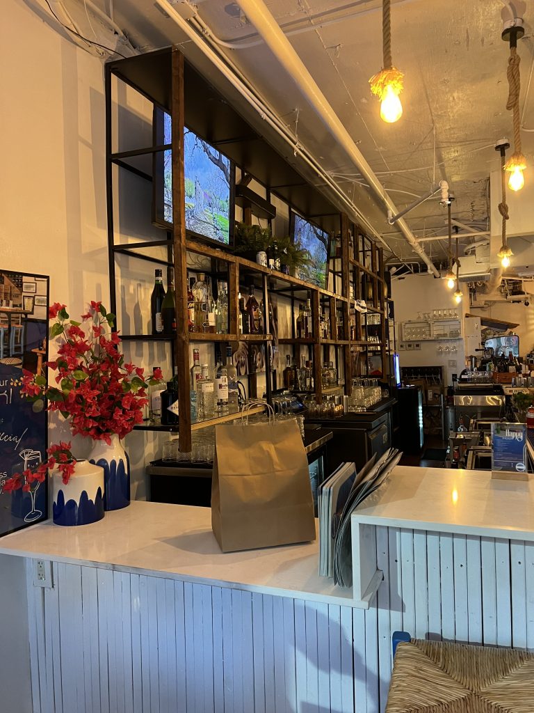 Meraki Greek Bistro Review Photos — Bar and Takeaway Counter | Miami Restaurant Reviews