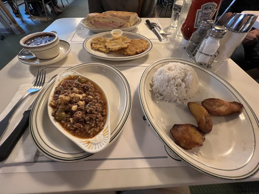 Versailles Cuban Restaurant Review — Table Full of Authentic Cuban Food  | Little Havana,  Miami Restaurant Reviews